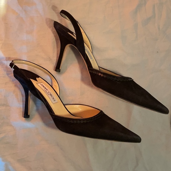 Jimmy Choo Black Suede Heels - Picture 2 of 5